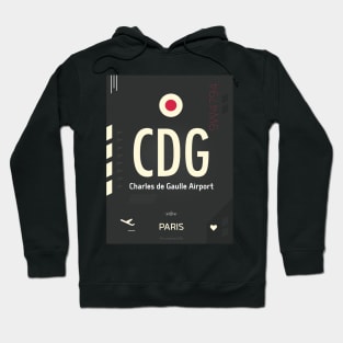 CDG Charles de Gaulle Airport Hoodie